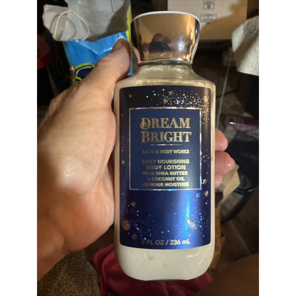 Bath & Body Works Dream Bright Body Lotion — Cream & Navy Blue Label 8 FL OZ